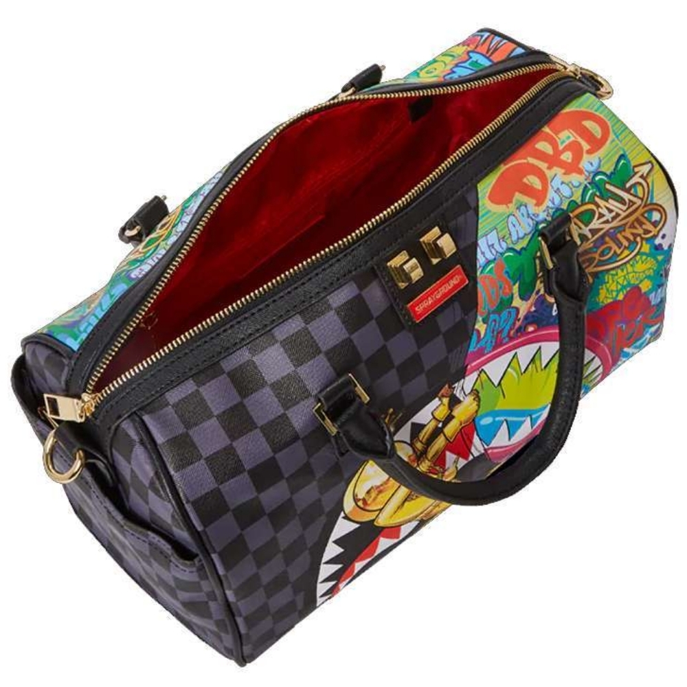 SPRAYGROUND💫 Astromane Shark in Space Mini Duffle Alien invaders , - Picture 3 of 10